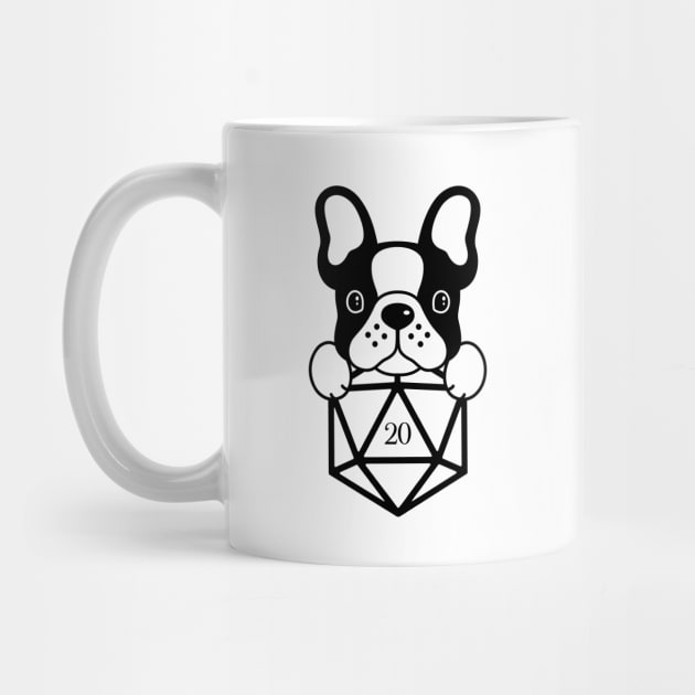 French Bulldog Lovers D20 Dice by pixeptional